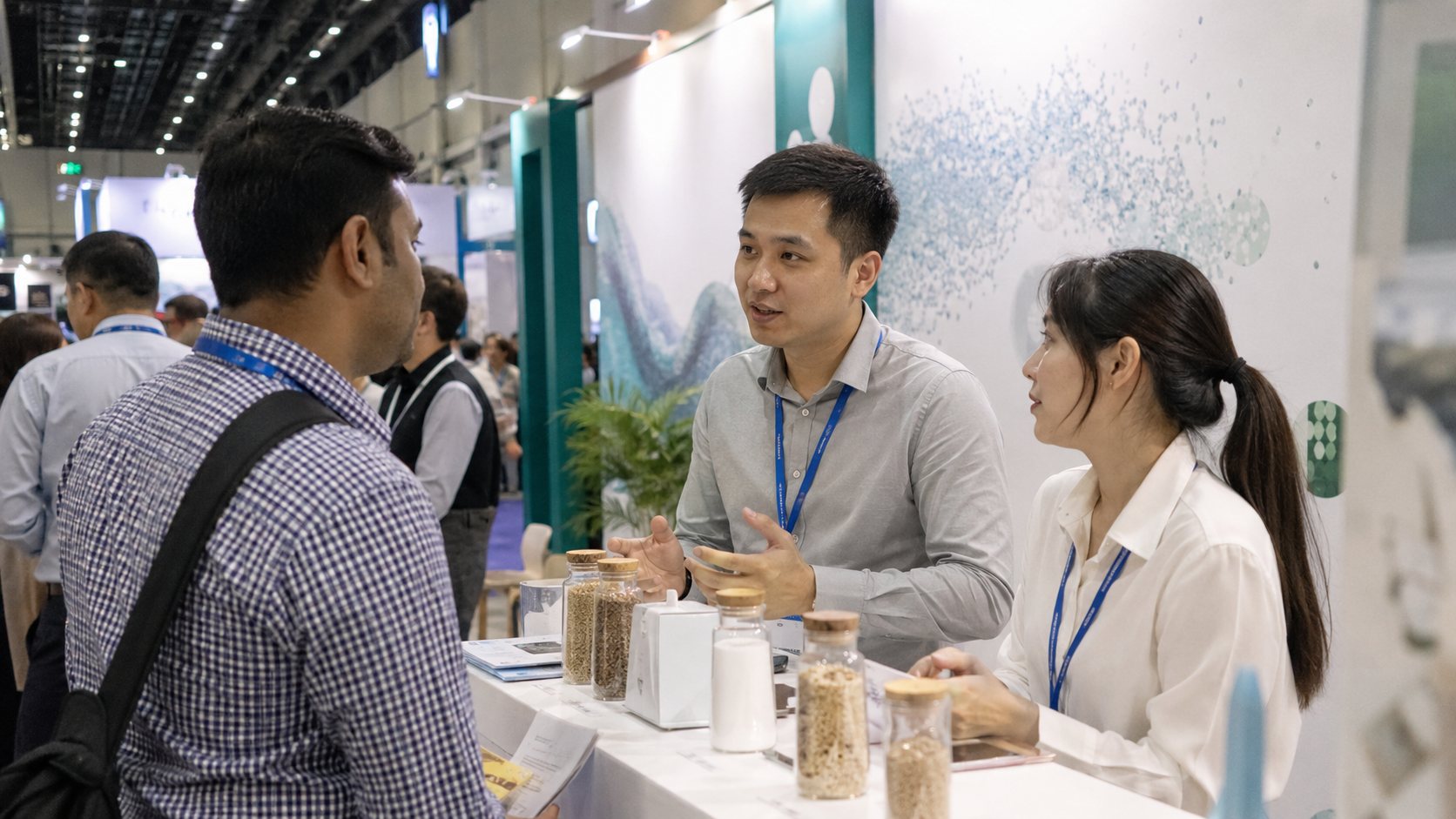VIV Asia Bangkok, Thailand — Technical discussion at the stand