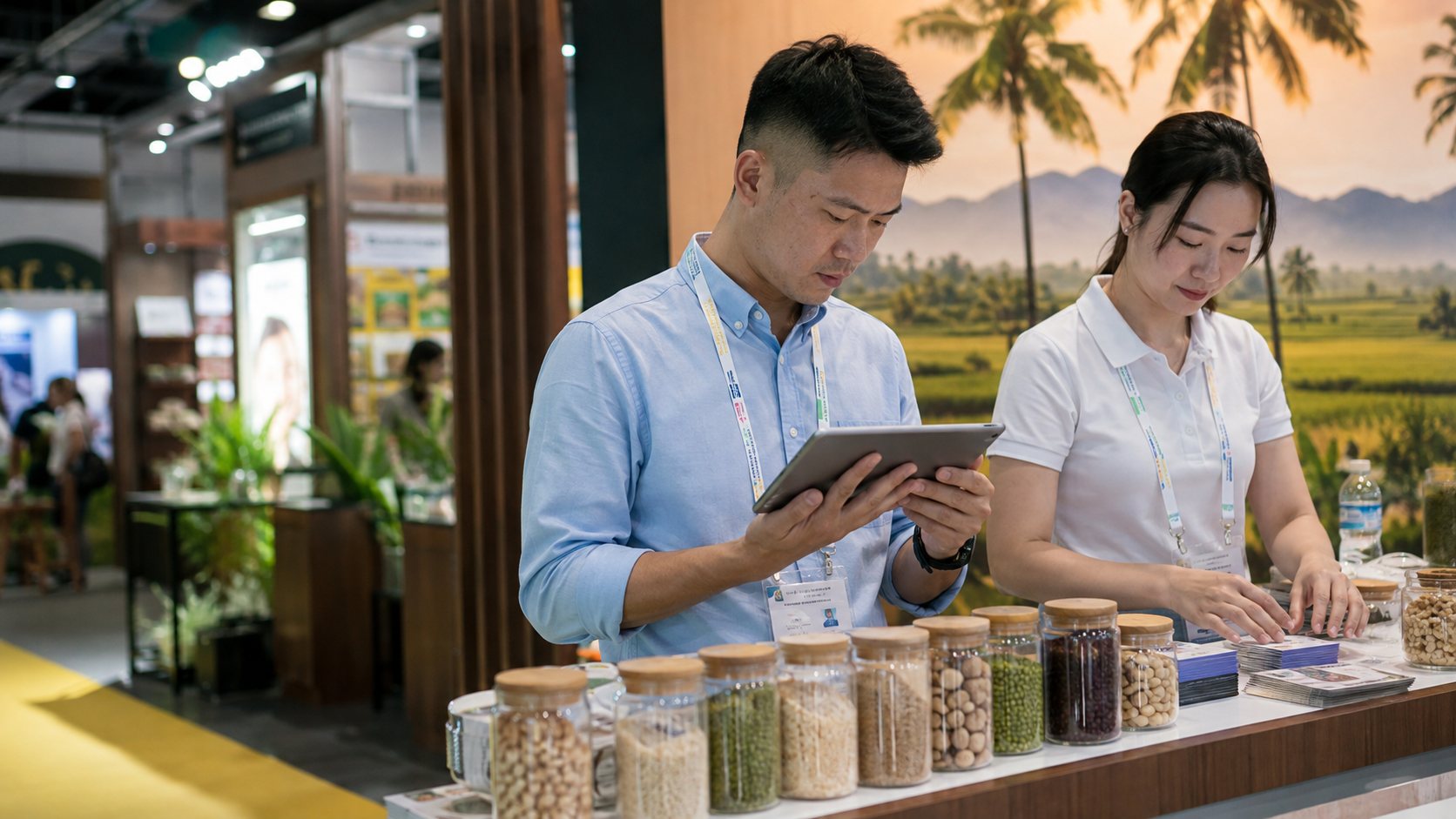 ILDEX Vietnam Ho Chi Minh City, Vietnam — Between meetings at the stand